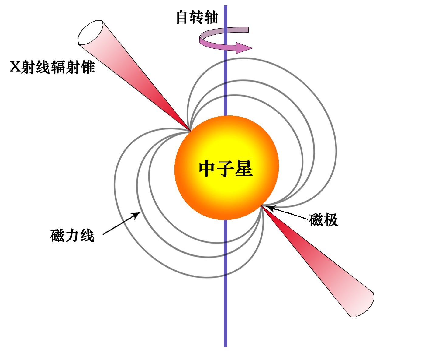 圖2 脈衝星信號輻射模型