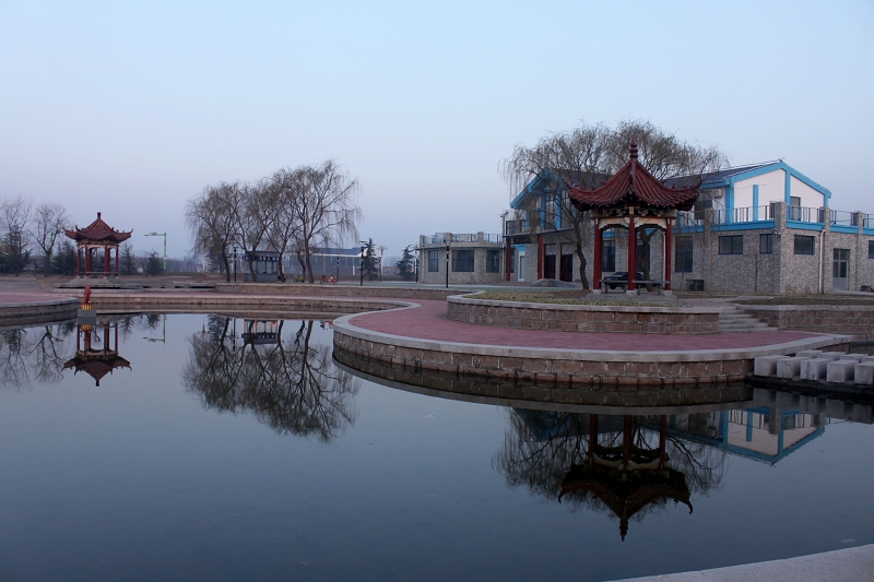 莒縣沭河公園一角