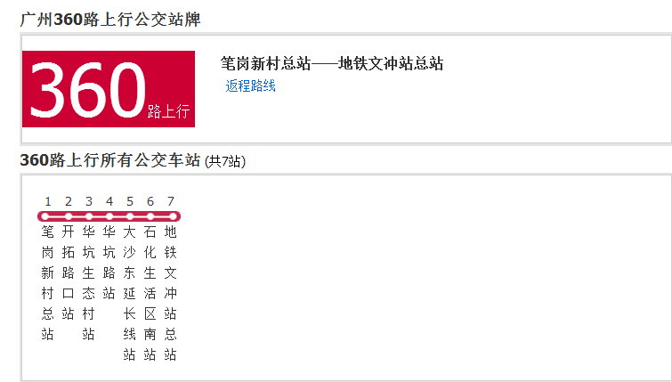 廣州公交360路