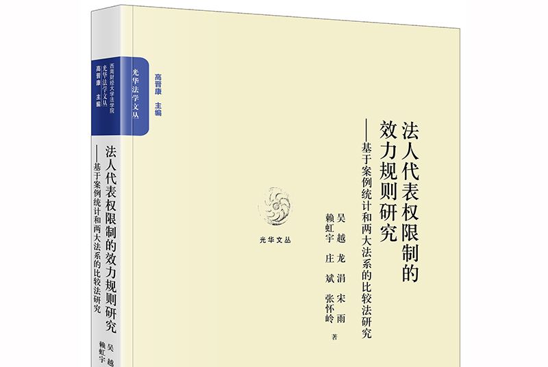 法人代表許可權制的效力規則研究