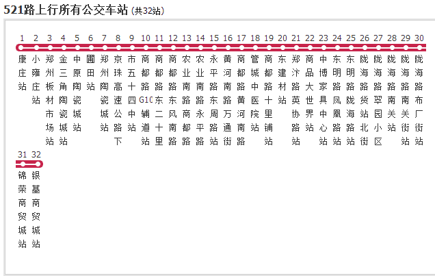 鄭州公交521路