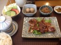 烤雞排定食