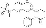 REL-N-[4-甲氧基-3-[[[(2R,3R)-2-苯基-3-哌啶基]氨基]甲基]苯基]-N-甲基-甲磺醯胺