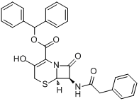 (6R,7R)-3-羥基-8-氧代-7-[（苯基乙醯基）氨基]-5-硫雜-1-氮雜雙環[4.2.0]辛-2-烯-2-羧酸二苯基甲酯