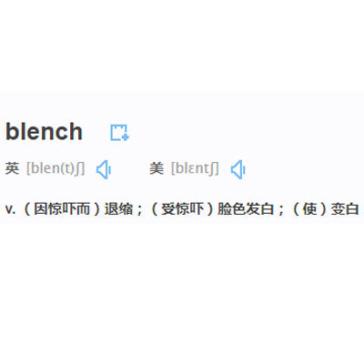 blench