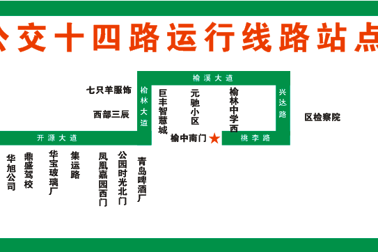 榆林公交14路