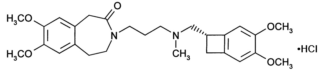 鹽酸伊伐布雷定結構式
