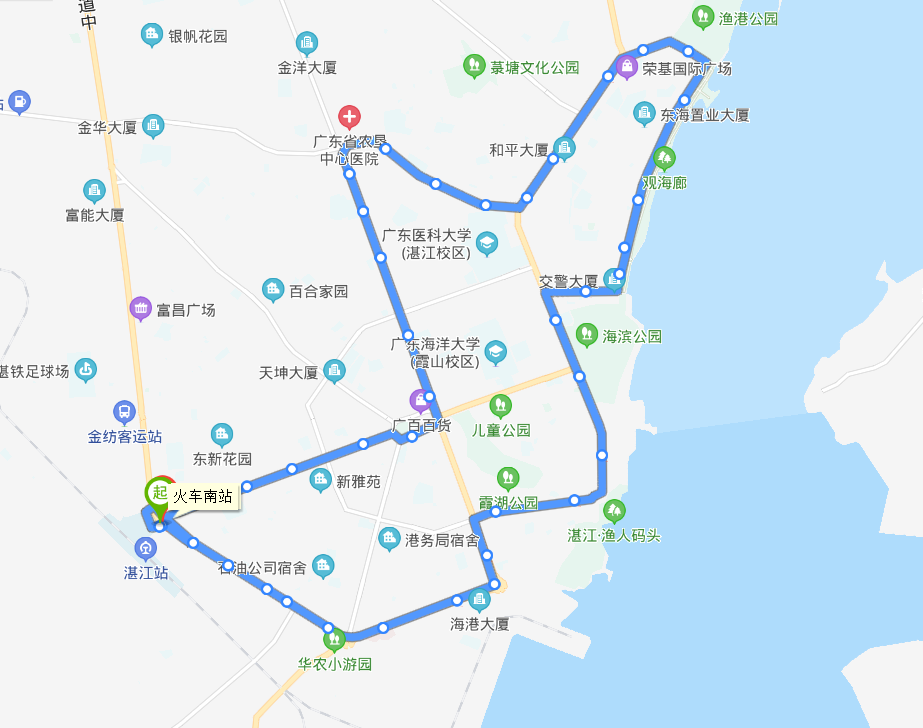 湛江公交30路解放西路方向