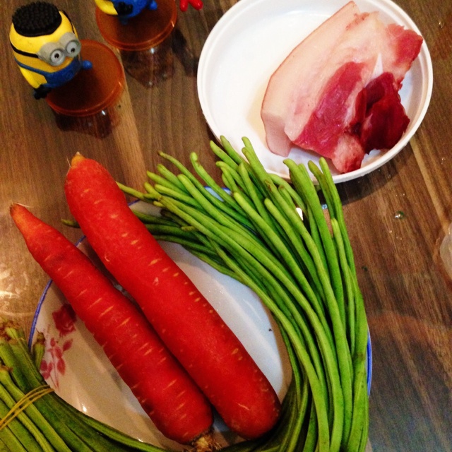 胡蘿蔔豆角燜飯