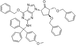 (2R,3S,5S)-3-苄氧基-5-[2-[[（4-甲氧基苯基）二苯基甲基]氨基]-6-苄氧基-9H-嘌呤-9-基]-2-苄氧基甲基環戊酮