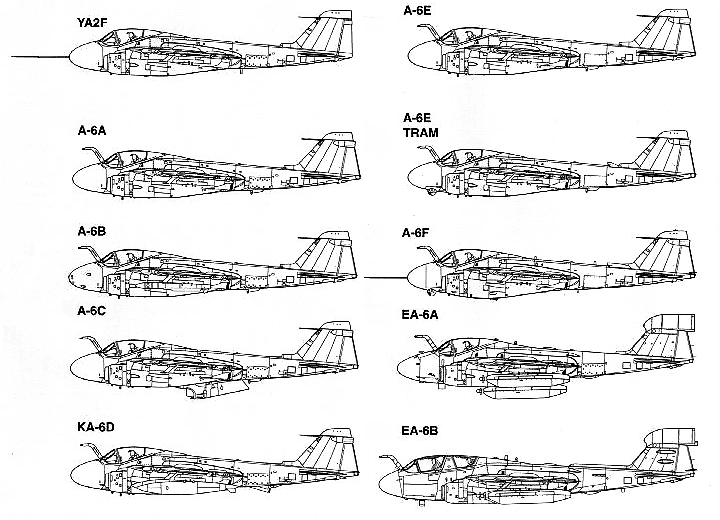 A-6主要型號線圖