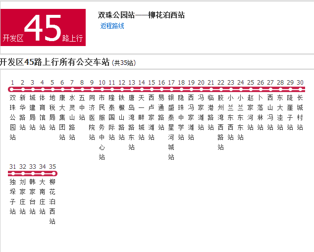 青島公交開發區45路