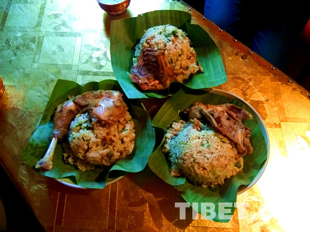 沙瓊村的雞肉手抓飯