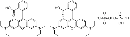 9-（2-羧基苯基）-3,6-二（二乙氨基）-占噸翁鉬酸磷酸鹽