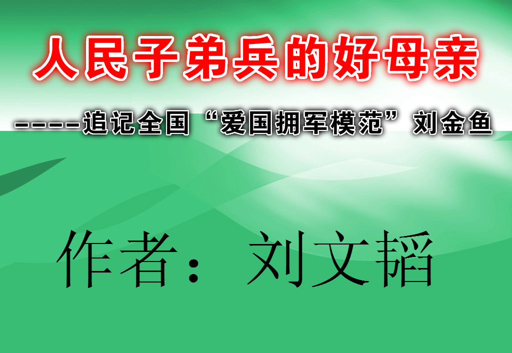 人民子弟兵的好母親