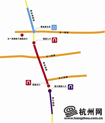 紫金港路南隧道