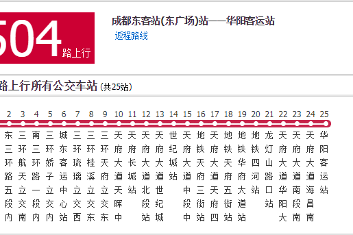 成都公交504路