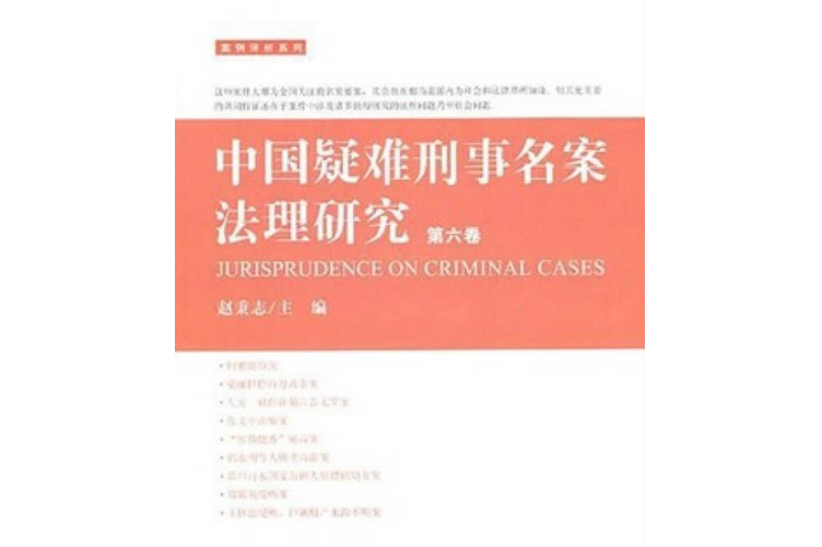 中國疑難刑事名案法理研究（第六卷）