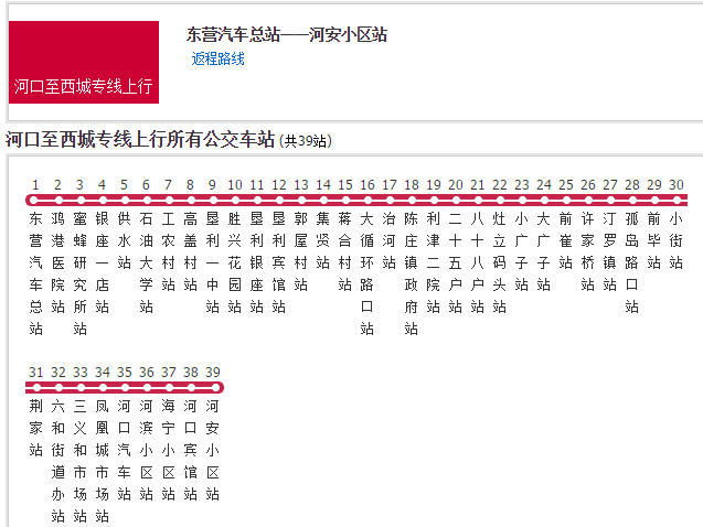 東營公交河口至西城專線