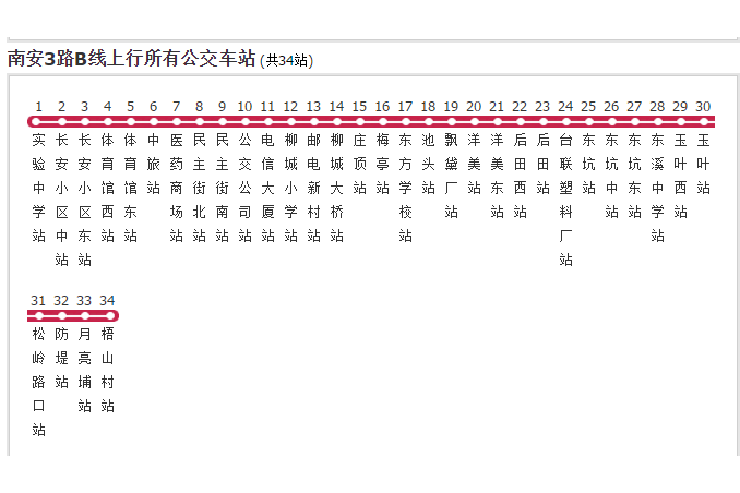 南安公交3路B線