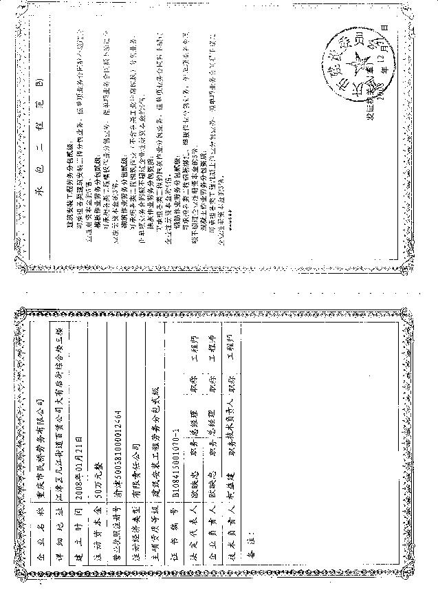 重慶民橋勞務公司