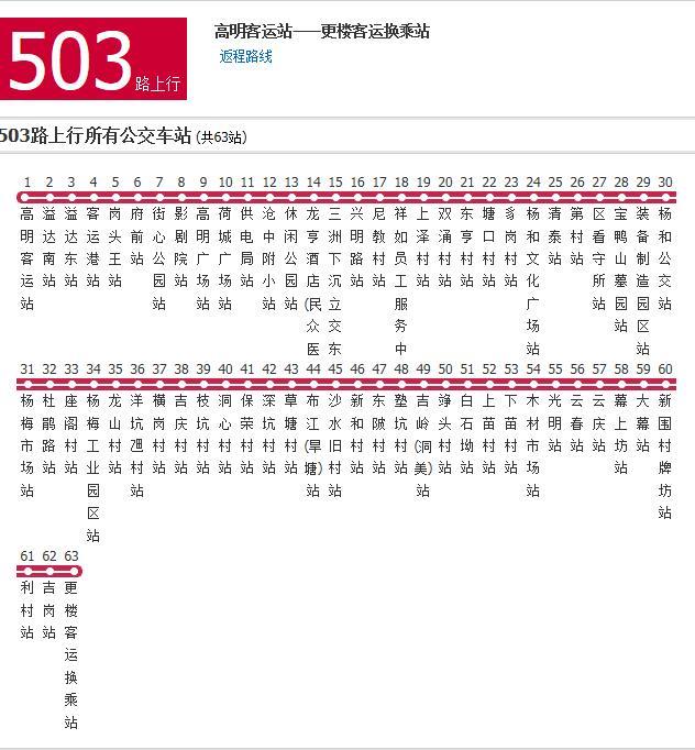 佛山公交503路