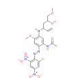 N-[2-[（2-溴-4,6-二硝基苯基）偶氮]-5-[（2-羥基-3-甲氧基丙基）-2-丙烯基氨基]-4-甲氧基苯基]乙醯胺