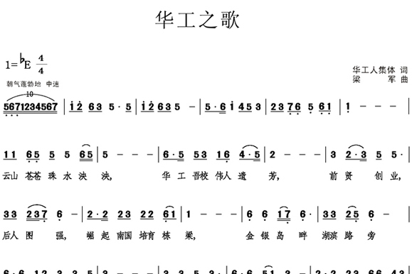 華南理工大學校歌(華工之歌)