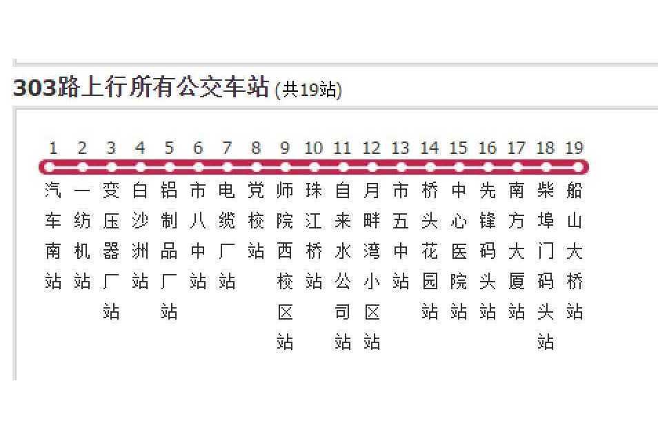 衡陽公交303路