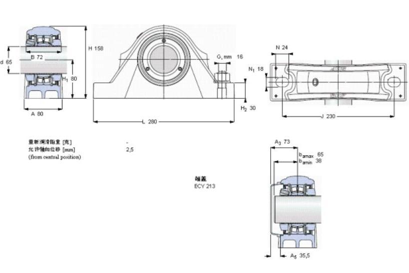 SKF SYNT65LW軸承