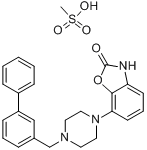 7-[4-（[1,1\x27-聯苯]-3-甲基）-1-哌嗪基]-2(3H)H-苯並惡唑酮甲磺酸