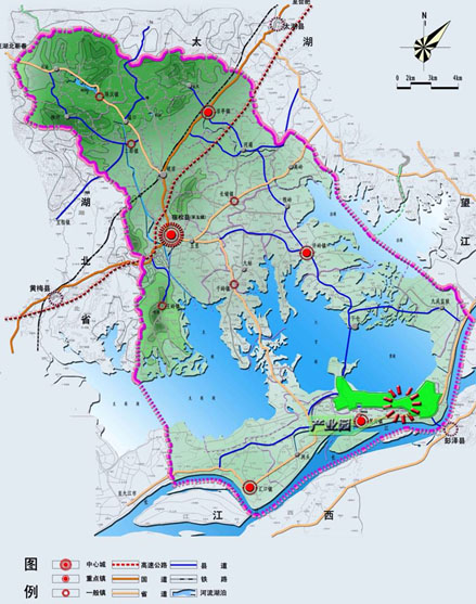 安徽宿松臨江產業園地理方點陣圖