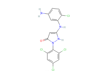 1-（2\x27,4\x27,6\x27-三氯苯基）-3-（2\x27-氯-5\x27-氨基苯胺基）-5-吡唑酮