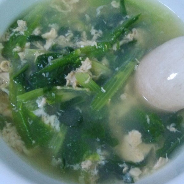 油麥菜雞蛋湯