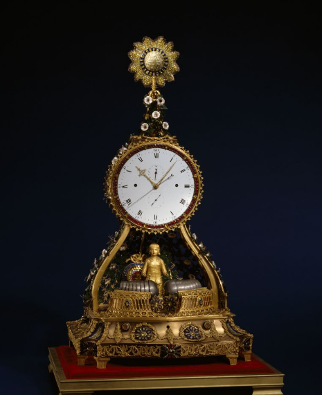 18世紀銅鍍金月球頂人打鐘