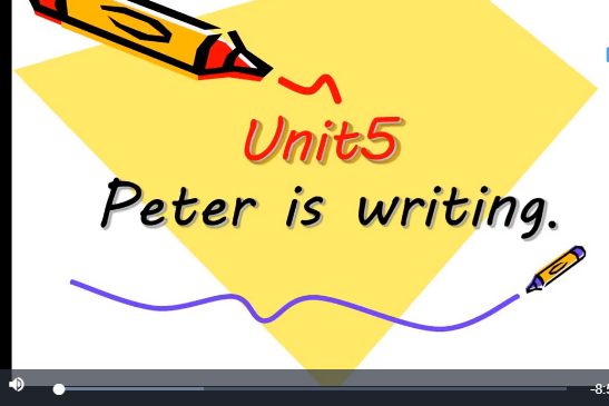 Unit 5 Peter is writing