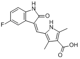 5-（(Z)-（5-氟-2-氧代吲哚烷-3-亞基）甲基）-2,4-二甲基-1H-吡咯-3-羧酸