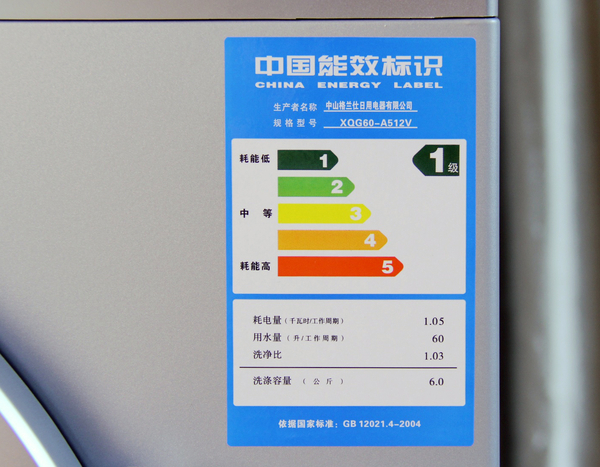 中國家用電器能效標準和標識