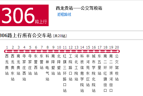 石家莊公交306路