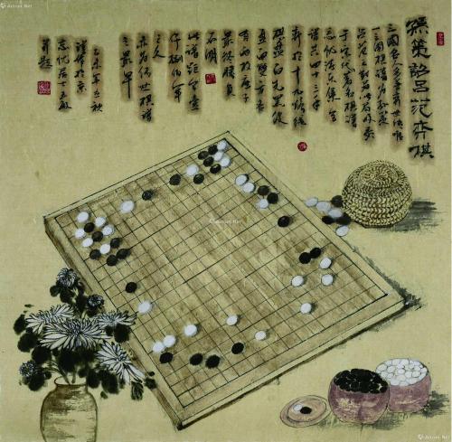 孫策詔呂范弈棋局面