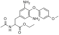 3,5-二氨基-4-（4-甲氧苯氧基）-N-乙醯-L-苯丙氨酸乙酯