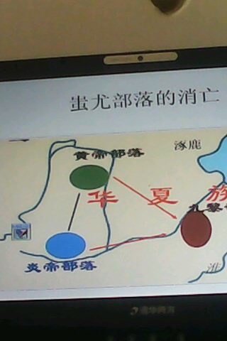 炎、黃東征路線圖