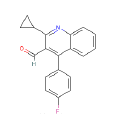 2-環丙基-4-（4-氟苯基）喹啉-3-甲醛