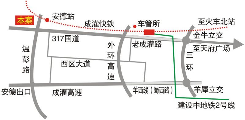 杜鵑城——交通圖