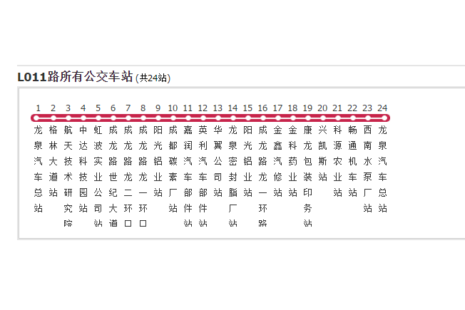 成都公交L011路