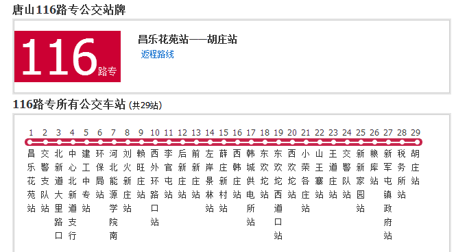 唐山公交116路專