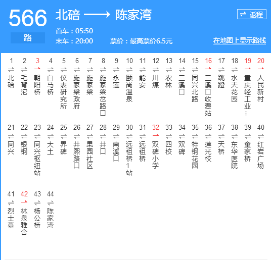 重慶公交566路