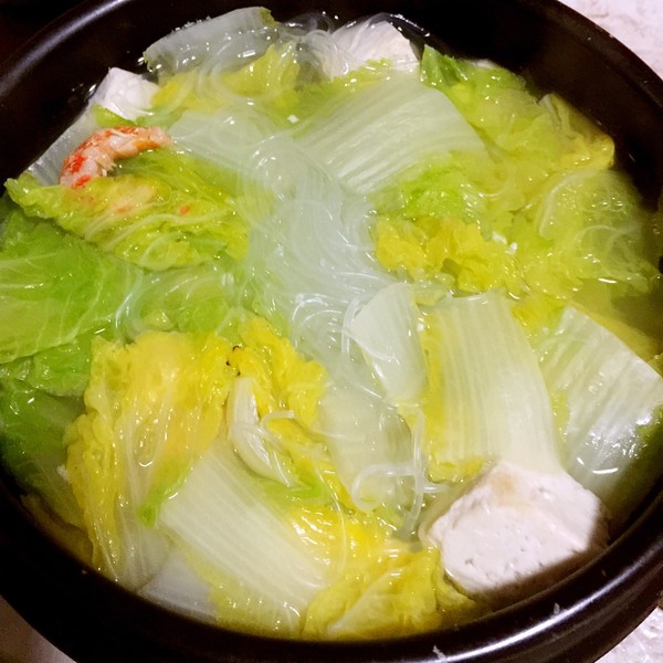 白菜豆腐冬粉湯