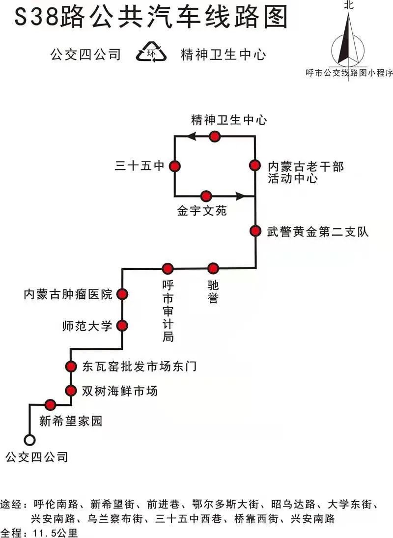 呼和浩特公交S38路