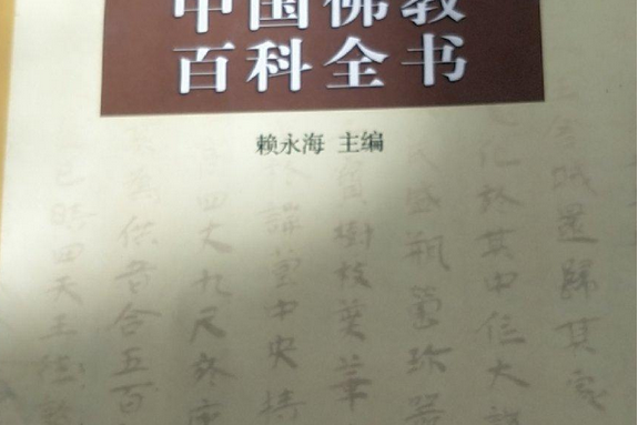 中國佛教百科全書·教義、人物卷